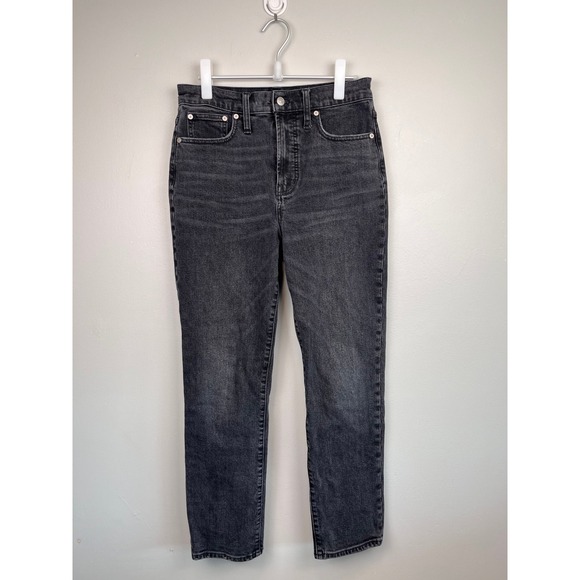 Madewell Denim - Madewell The Perfect Vintage Jean Faded Black High Rise Straight Leg Denim 28
